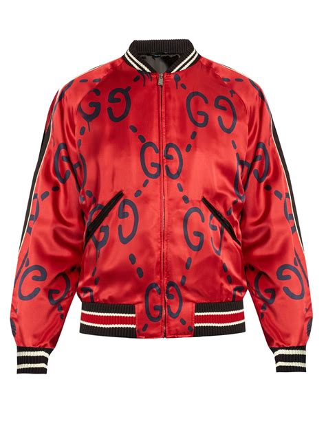 red gucci bomber|Gucci bomber jacket black.